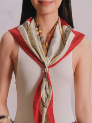 カレ 90 《弓形連結》 - マロン | Hermès - エルメス-公式サイト